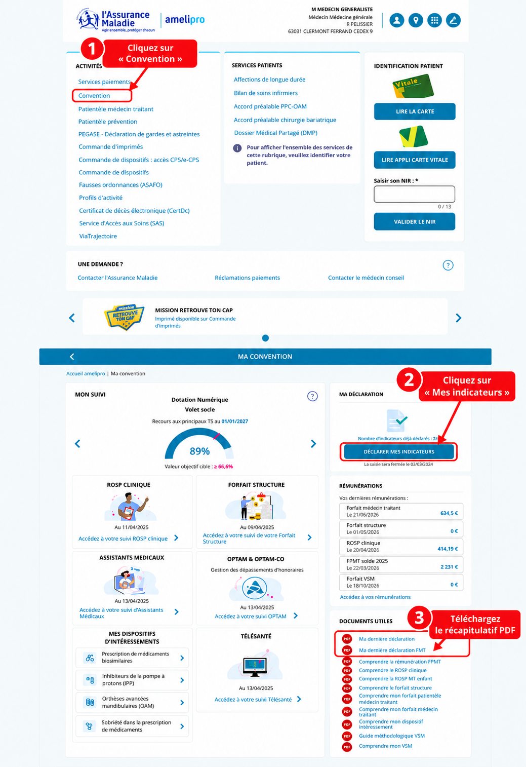 Étapes pour déclarer ses indicateurs DONUM 2026 sur Amelipro